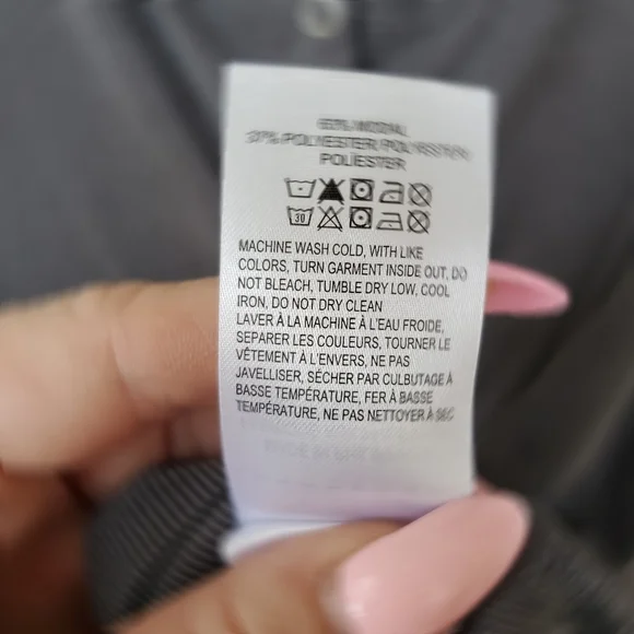 LUCKY Babydoll Tank Top Grey Ribbed Medium NWOT - Picture 10 of 11